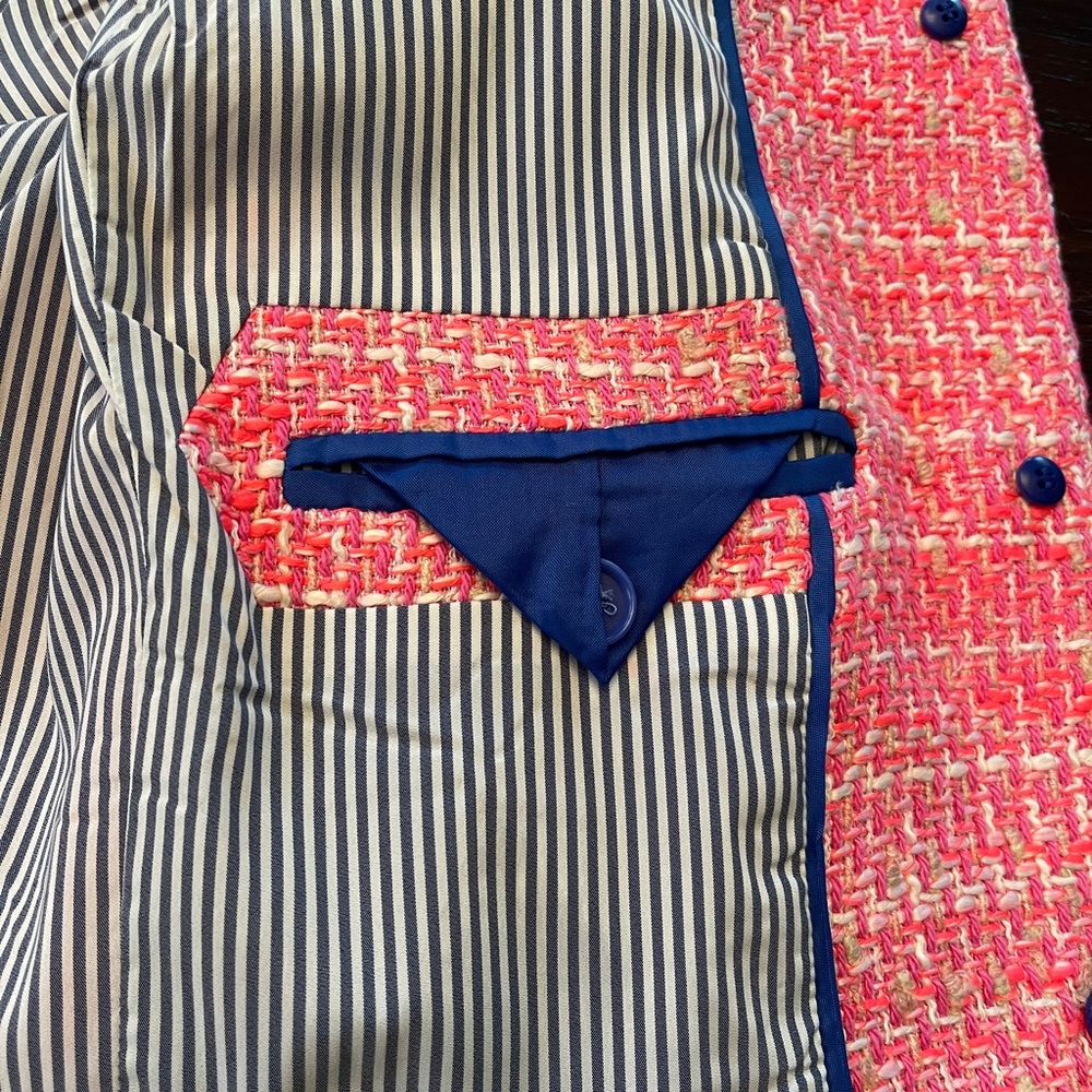 J.Crew Pink Tweed Jacket - Picture 5 of 10